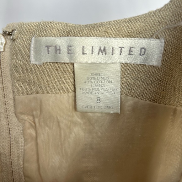 Vintage Wheat Embroidered Linen/Cotton Blend Mini Shift Tank Dress sz 8 - Picture 4 of 8